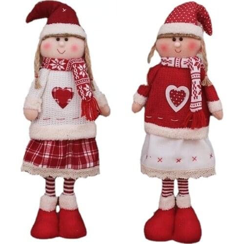 2022 New Giant Santa Snowman Christmas Doll Christmas Born Decoration Home Navidad Standing Toy Birthday Party Gift Children