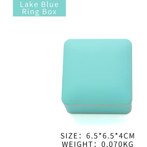 Lake Blue Led Female Wedding Ring Jewelry Packaging Storage Box For Earring Pendent Holder Jewellery For Lover Anniversary Gifts