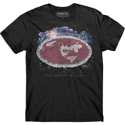 Flat Earth t-shirt Voliva Map Earth is flat Wilbur Glenn Voliva 1931