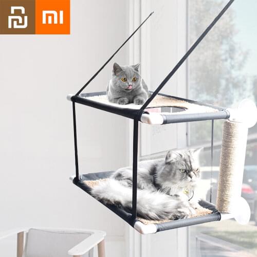 Xiaomi Cat Balcony Hammock Pets Waterproof Fabric Cats Sunny Seat Cats Bed Climbing Sleeping Mattress Single Layer Double Youpin