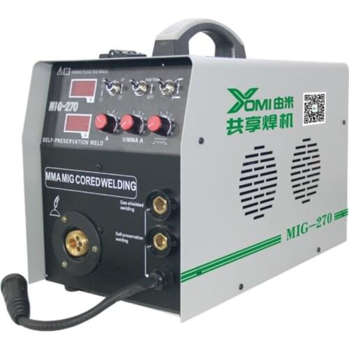 250/270A Portable Inverter DC MIG MMA Welder with 5 KGS Wire Feeder