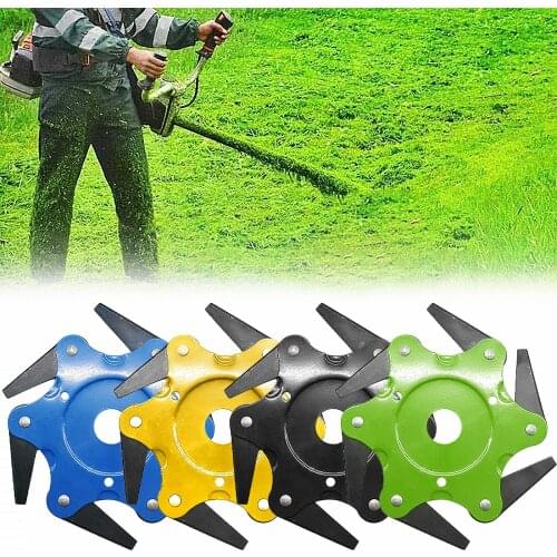 Handheld Weed Remover Durable Garden Lawn Weeder Lawns Mower Grass Eater Head-Brush Cutter Tool6 Steel Razors Planting Elements