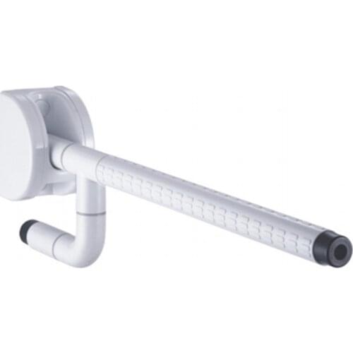 Foldable Toilet Grab Bar 265 Lbs Bearing Weight Non-slip Folding Handicap Grab Bars Bathroom Wall Mounted Flip-up Safety Rails