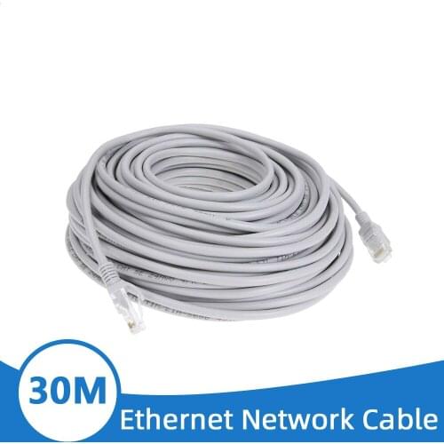 30M 98ft Cat5 Ethernet Network Cable RJ45 Patch Outdoor Waterproof LAN Cable Wires For CCTV POE IP Camera System