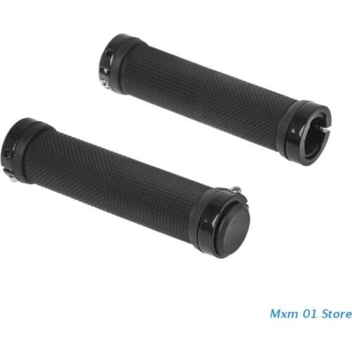 1 Pair Cycling Bike Handlebar Black Lock On Bicycle Handle Grips Road MTB BMX