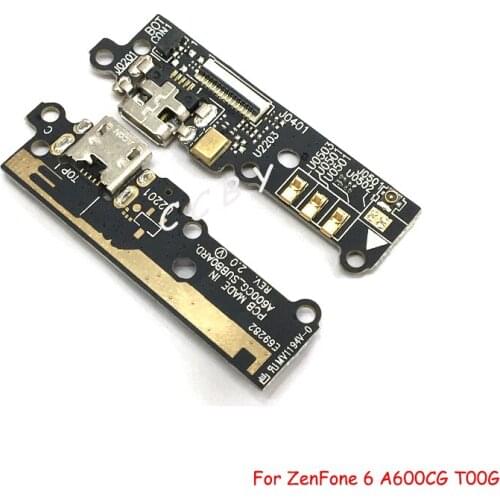 10pcs For ASUS ZenFone 6 A600CG T00G USB Charge Dock Port Connector Board USB Charging Port Flex Cable