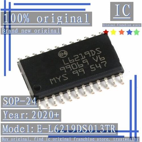 2020+100% Brand new original 5PCS-20PCS E-L6219DS013TR L6219DS SOP-24 Motor driver dual 46V 0.75A