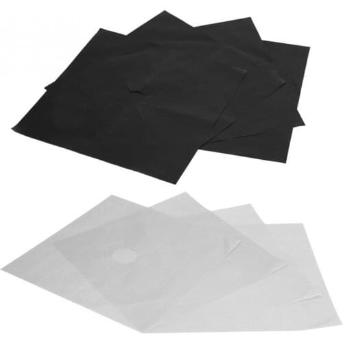 4Pcs Gas Range Stove Burner Covers Protector Non-Stick Oil Protection Mat Kitchen Tool