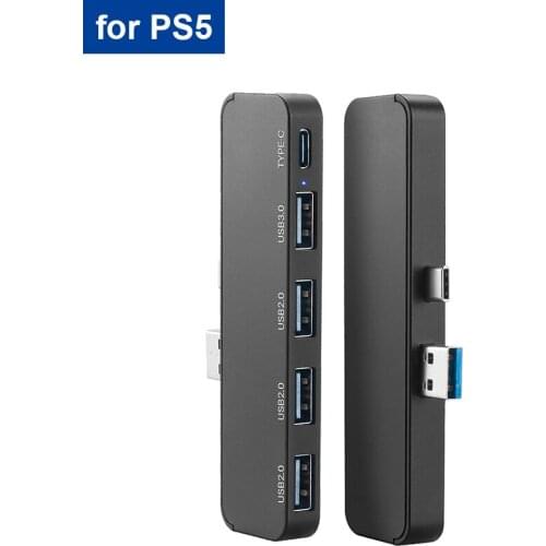 5 Port USB 3.0 HUB for PS5 Console/PS5 Digital Edition Console 5 in 1 USB Data Hub Extended Splitter USB Expansion