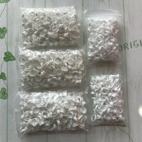 500 Pcs High Quality Glue Holder Tatto Adhesive Pgment Holder Rings Disposable False Eyelashes Extension Makeup Tool Accessories