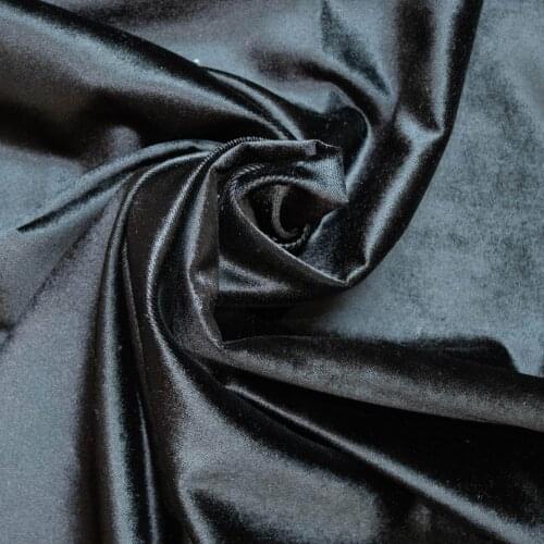 Black Curtain Velvet Fabric 145 cm width 10 mt'ye up cut