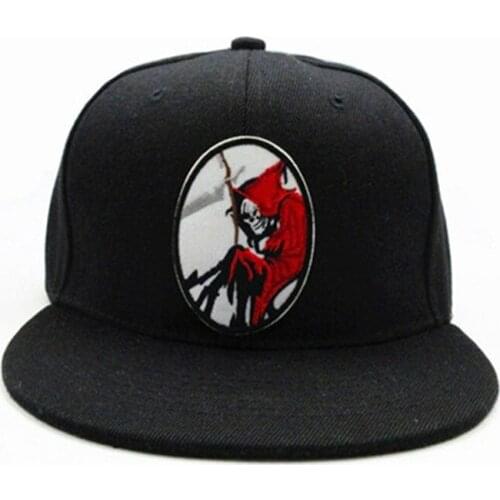 Geometric skull embroidery Baseball Cap hip-hop cap Adjustable Snapback Hats for men and women 371