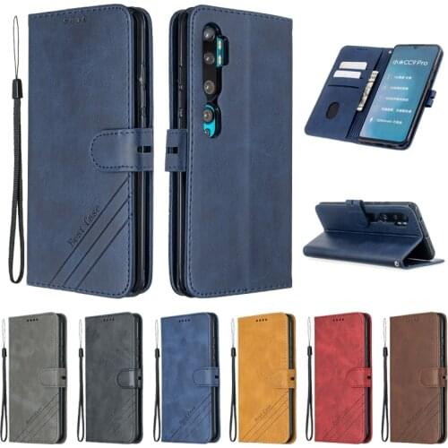 Mi Note 10 Case For Coque Xiaomi Mi Note 10 Leather Flip Case for Fundas Xiomi Mi Note 10 Pro Phone Cases Magnetic Wallet Cover
