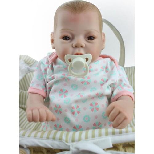 55cm Full Vinyl Silicone Realistic Baby Boy Doll Sleeping Bebe Reborn Doll with Pacifier Kids Play Toy Doll Christmas Gift