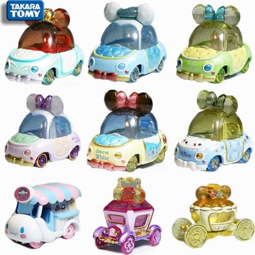TAKARA TOMY alloy car model toy Daisy Donald Duck Lightning Pikachu Mickey pickup truck children alloy car toy holiday gift