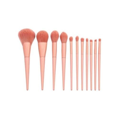 Makeup Brushes Set 11pcs Candy Color / Red Yellow Green Professional Make Up Brush Nylon Hair Foundation Powder Blushes