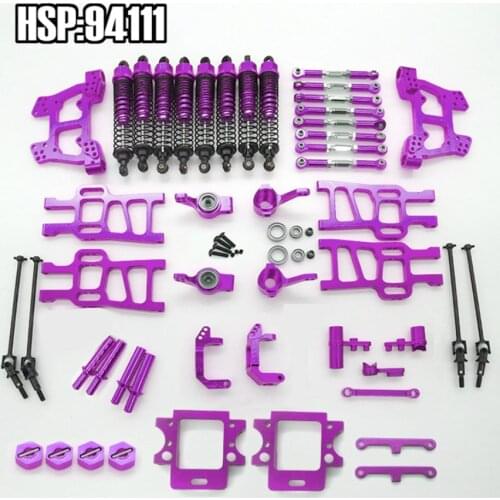 Unlimited RC Car Metal Upgrade Kit for HSP 1/10 Monster Truck 94111 94108 102010 102011 102012 106017 108019 108022 108004