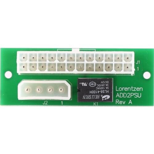 Multiple Power Supply Adapter ATX 24Pin to Molex 4Pin Run Multiple PC Computer PSU Together for BTC Miner Mining