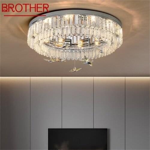 BROTHER Ceiling Light Postmodern Luxury Crystal Lamp Fixtures LED Home For Living Dining Room