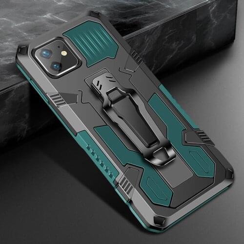 Shockproof Case for iPhone 11 Pro X XS 7 8 SE 2020 Armor Hybrid Drop Protective Belt Clip Stand Holder Phone Cover