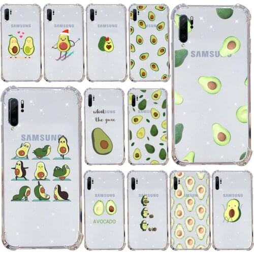 Avocado Phone Case Transparent For Samsung Galaxy A71 A21s S8 S9 S10 plus note 20 ultra