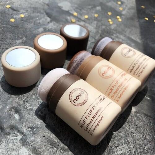 Novo High Density Flocking Powder Puff Fine Waterproof Forehead Bald Savior New Hair Line Mattifying Powder 2021 High Quality
