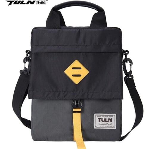 TULN Shoulder bag mens bag casual sports messenger bag fashion trend vertical handbag travel backpack