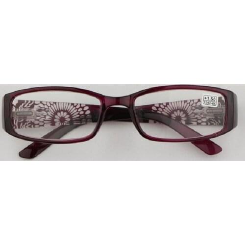 Female Reading Glasses Mirror Carved Square Frames high definition Lenses Eyeglasses +1.25 1.75 2.0 R191