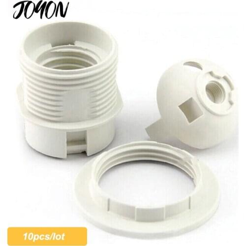 10ps/lot E27 LED Plastic Lamp Holder Light Bulb Socket Holder DIY E27 Base Lamp Accessories Luminaire Bulb Holder CQC CE