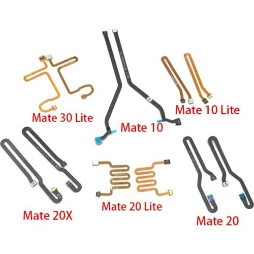 10Pcs/Lot,Fingerprint Sensor Scanner Touch ID Connecter Flex Cable For Huawei Mate 10 20 20X 30 Lite