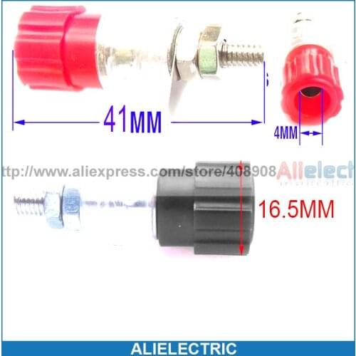 50pcs 41mm Binding Post for 4mm Banana Plug Speakers Power Amplifier Test Meter