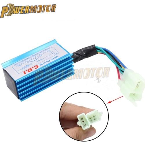 6 Pin High Performance Racing CDI Box Ignition Coil 50cc-150cc Scooters ATVs Go Karts Engine Vehicles 4-Stroke ATV Dirt Pit Bike