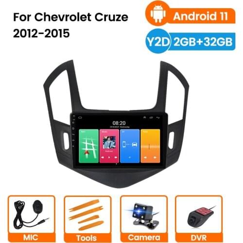 RDS WIIF For Chevrolet Cruze 2012 2013 2014 2015 2 Din Car Radio Android 11 9 Inch Touch Screen GPS Navigation Multimedia Player