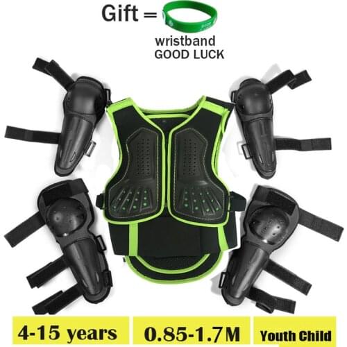 Child Youth Horse back Full Body Protector Armor Outdoor CS playing armor Suits Knee Elbow Guard Motocross Equiment