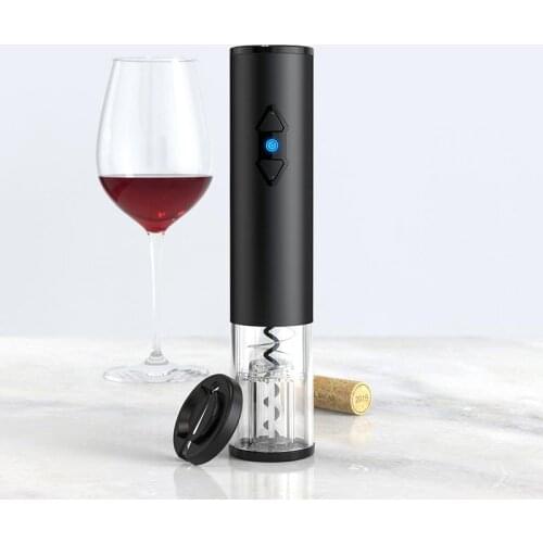 Electric Red Wine Corkscrew Automatic Grape Wine Bottle Opener Illuminated Foil Cutter Take Out Cork Kitchen Gadgets Keychain