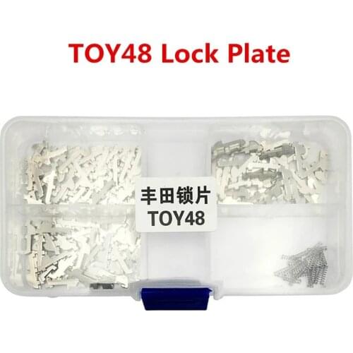 HKCYSEA TOY48 Car Key Reed Lock Shrapnel Car Lock Wafer Plate for Toyota Camry Repair Accessories Kits N01 NO2 NO3 Each 50PCS