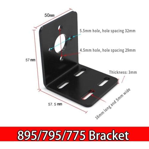 Carbon steel 895 motor seat 775 795 motor mounting bracket L-type motor bracket mount