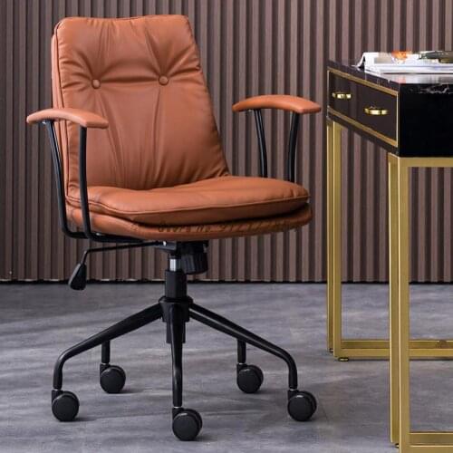 Light Luxury Computer Chair Home Office Chair Sedentary Comfortable Lifting Simple Nordic Desk Rotating Study Back Chair