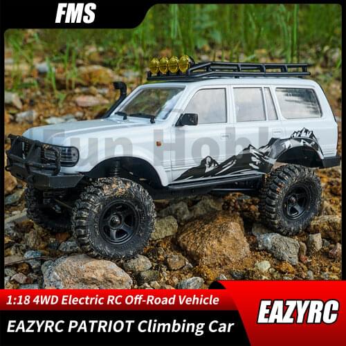 EAZYRC PATRIOT RC Car 1/18 1:18 2.4Ghz 4WD Model Crawler Remote Control Climbing Toys with 2 Battery Adult Children Gift