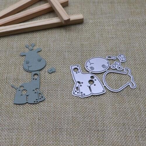 Metal Steel Die Cuts Small Animal Giraffe Cutting Dies Stencil For DIY Scrapbook Paper Cards Blade Punch Embossing Die