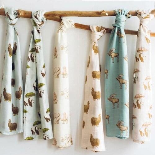 2020Muslin blankets baby muslin swaddle blankets bamboo cotton Newborn Baby Bath Towel Swaddle Blankets MultiFunctions Baby Wrap