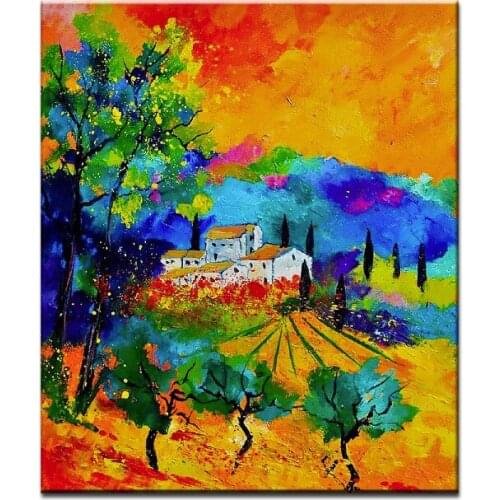 NEW 100% hand-painted canvas oil painting high quality home decor landscape pictures DM-15112403