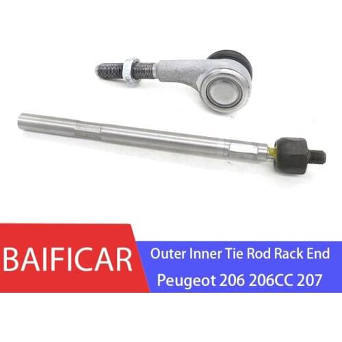 Baificar Brand New Outer Inner Tie Rod Rack End Steering Ball Joint Kit 381741 381742 3812C5 For Peugeot 206 206CC 207