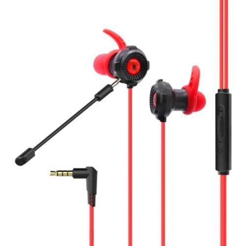 T20 3.5mm In-ear Wired Dynamic Gaming Earphone with Mic for Phones/Computers Colorful 5.1 Stereo Headset Gamer With Microphone