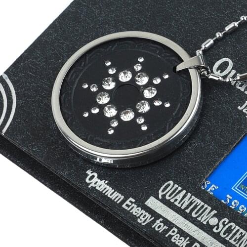 Drop shipping Statement Necklace New Powerful Scalar Bio Energy Necklace Quantum Pendant Magnetic Health Power Choker Chain