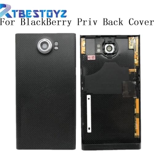 RTBESTOYZ For BlackBerry Priv Back Battery Cover Door Housing Case With Rear Camera Lens Replacement Parts