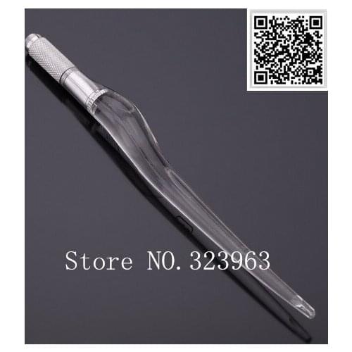 Factory directly PCD tattoo manual makeup pen 2 pcs with 50pcs blade 7 permanent makeup pen