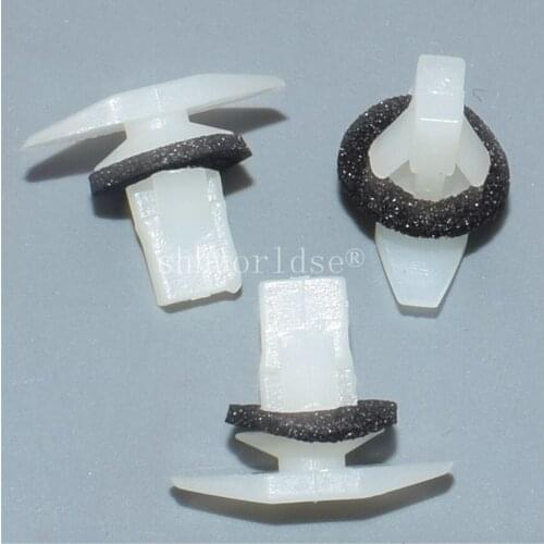 Shhworldsea 100PCS Automotive Natural Weatherstrip Retainer Clip For Honda 91530-ST5-003 91530ST5003 Auto Plastic Fastener Clip