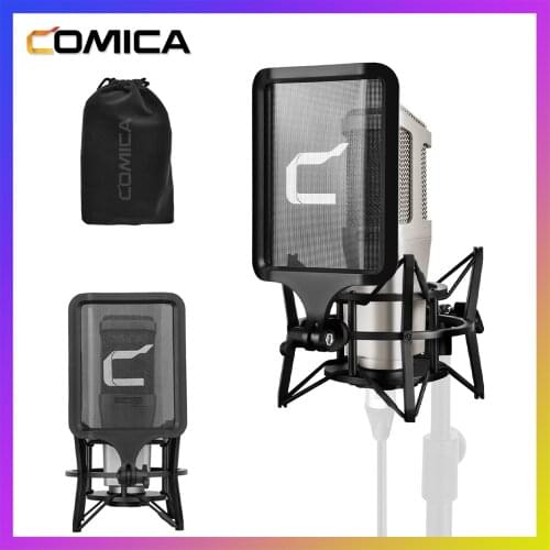COMICA STM01 Professional Cardioid Studio Vocal Condenser Microphone for Computer Brocasting YouTube, Gaming Recording(XLR Jack)