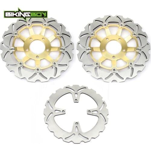BIKINGBOY GSX 600 750 F 89-97 GSF 400 Bandit 91 92 93 94 GSX 750 89 90 91 92 GSX 400 Impulse Front Rear Brake Discs Disks Rotors